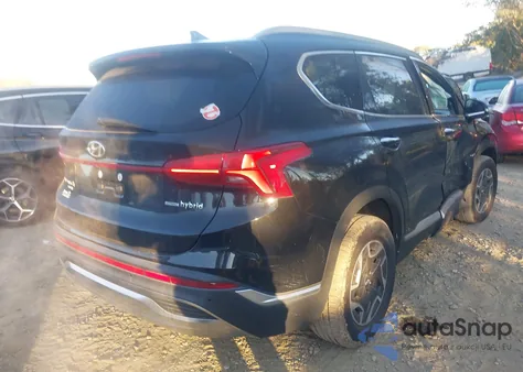 2021 Hyundai Santa Fe Hybrid Blue z USA, uszkodzony, nr VIN KM8S2DA14MU008758